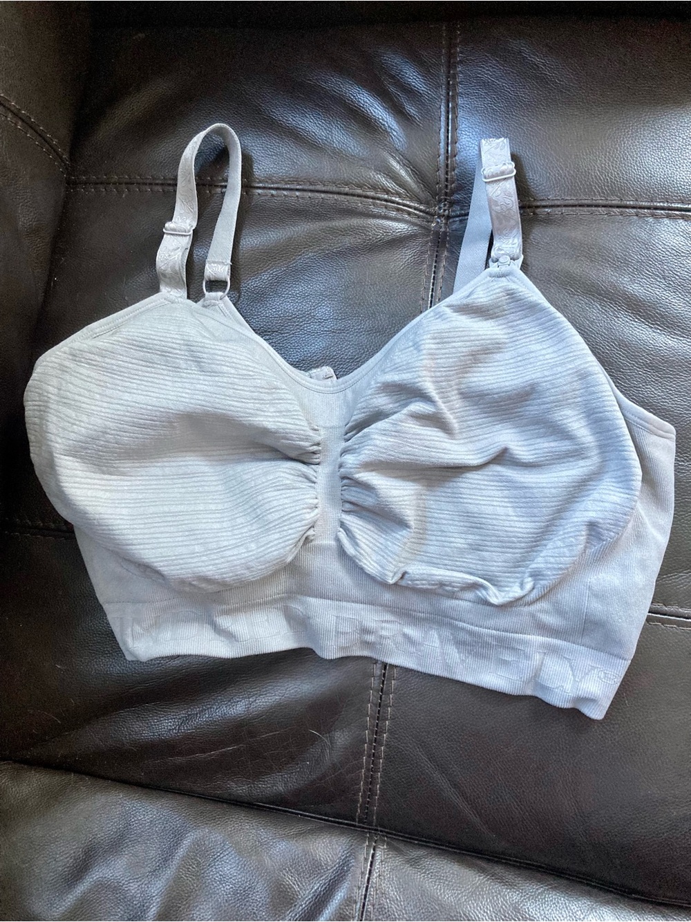Kindred Bravely Light Gray Wirefree Nursing/Comfort Bra